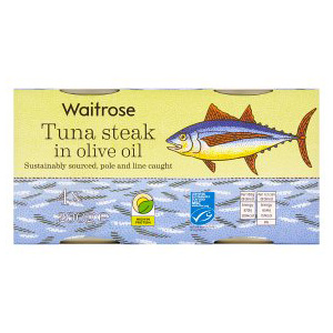 Essential Waitrose Tuna Steak in Olive Oil 4 Pack