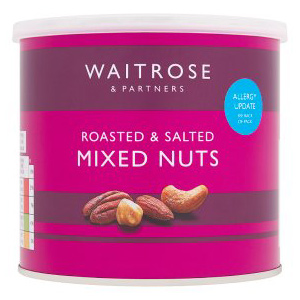 Waitrose Roasted Salted Mixed Nut Tub