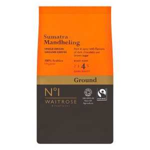 Waitrose & Partners No.1 Organic Ground Coffee Sumatra Mandheling