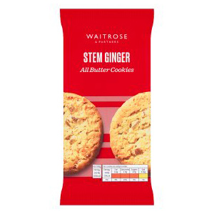 Waitrose Stem Ginger Butter Cookies 8 Pack