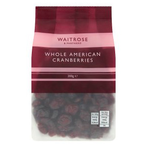 Waitrose Whole American Cranberries