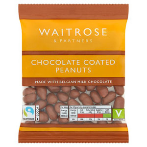 Waitrose Belgian Chocolate Peanuts
