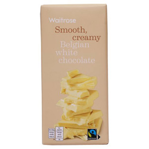 Waitrose Belgian Chocolate White