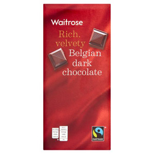 Waitrose Belgian Dark Chocolate
