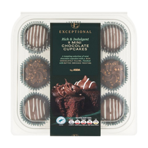 Exceptional By Asda Mini Chocolate Cupcakes
