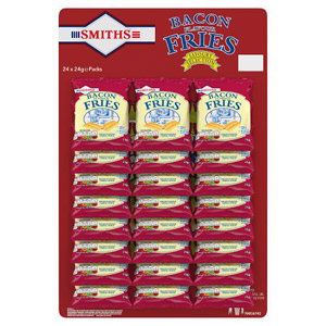 Smiths Bacon Fries Card 24 x 24g