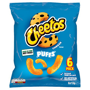 Cheetos Flamin Hot Puffs 6 Pack