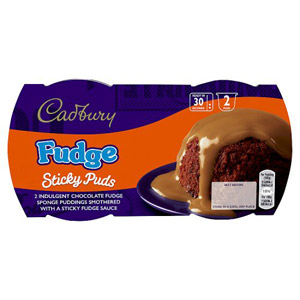Cadbury Fudge Sponge Pudding 2 Pack