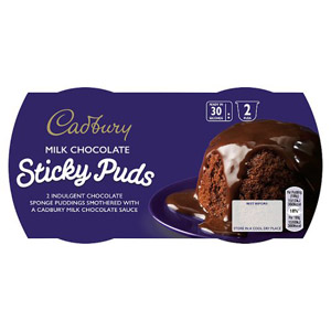 Cadbury Chocolate Sponge Pudding 2 Pack