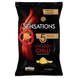 Walkers Sensations Thai Chilli 5 Pack