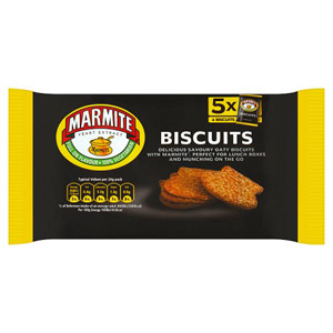 Fudges Marmite Snack Pack Biscuits 5 x 24g