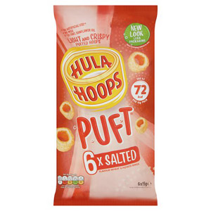 Hula Hoops Puft Salted 6 Pack